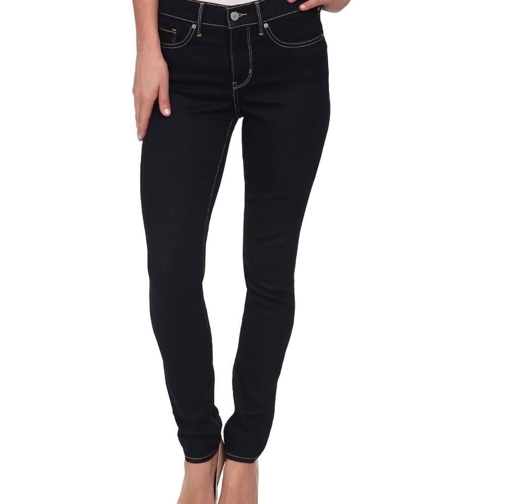 Levi's 311 Shaping Skinny Jeans Mid Rise Darkest Sky Womens 32x28 Stretch Pants